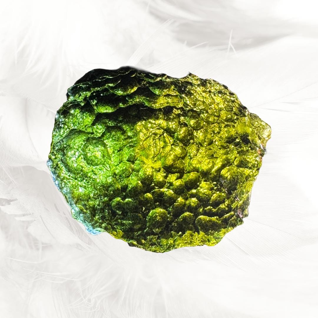 Moldavite Specimen 7.5g - Green Tara Spirit Healing | Meteorite | POWERFUL EXTRATERRESTRIAL ENERGY | Metta-Blessed™