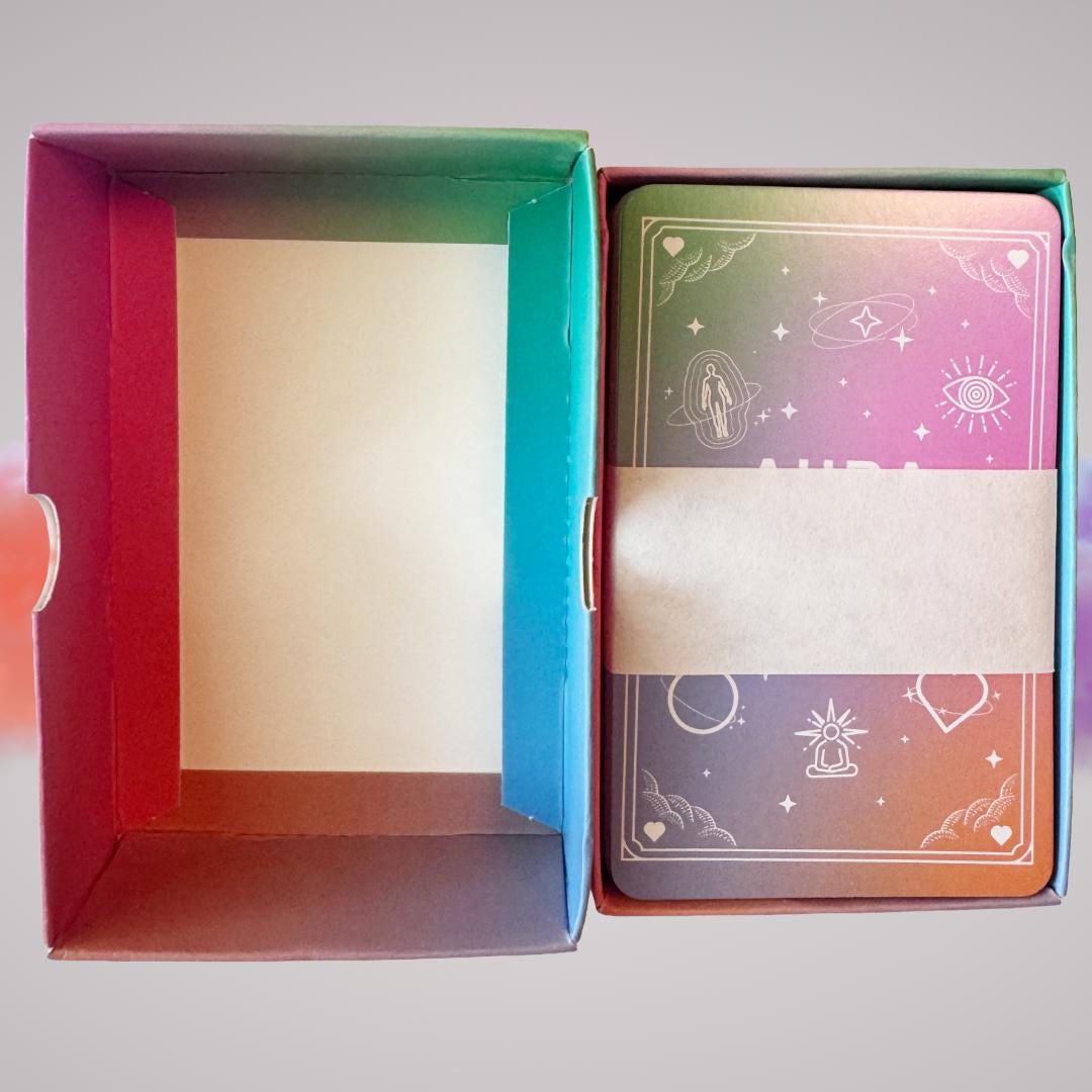 Aura Reading Cards – 100 Card Deck | Learn to See & Interpret Auras | Metta-Blessed™