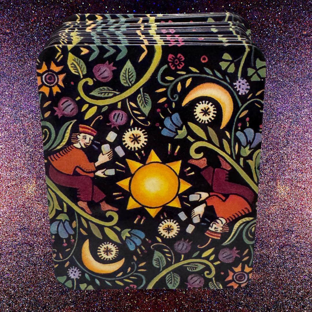 Mini Julie Paschkis Tarot: 78-Card Deck and Booklet (2002) | Metta-Blessed™