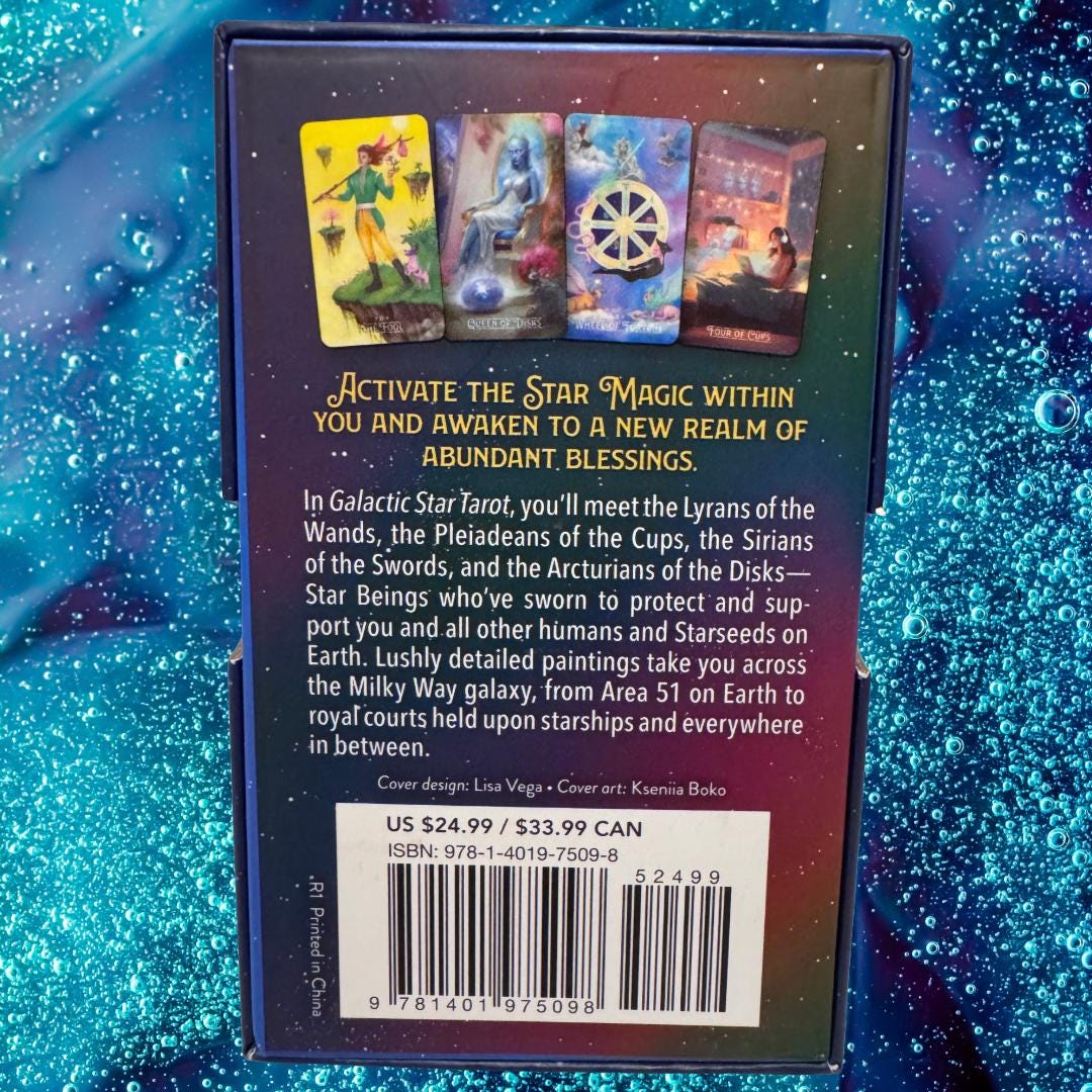 Galactic Star Tarot | 78-Card Deck and Guidebook by Alexandra Hanly & Pamela Chen | Metta-Blessed™
