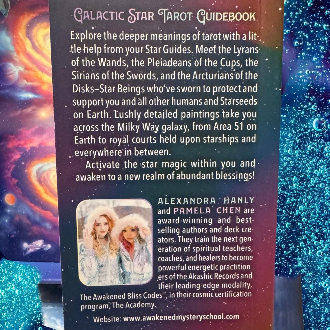 Galactic Star Tarot | 78-Card Deck and Guidebook by Alexandra Hanly & Pamela Chen | Metta-Blessed™