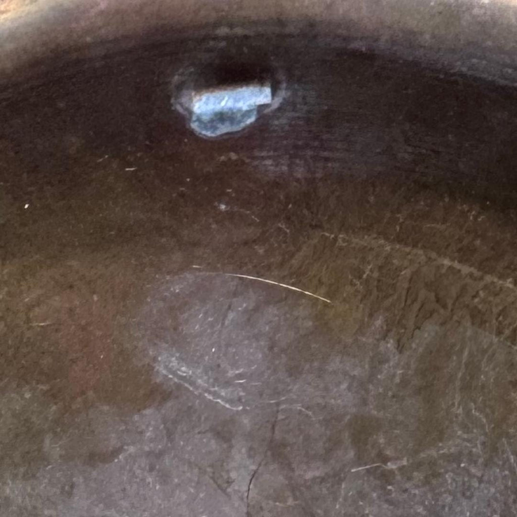 Antique Hand-Etched Brass Plate | Metta-Blessed™ | Egyptian Revival Middle Eastern Decor