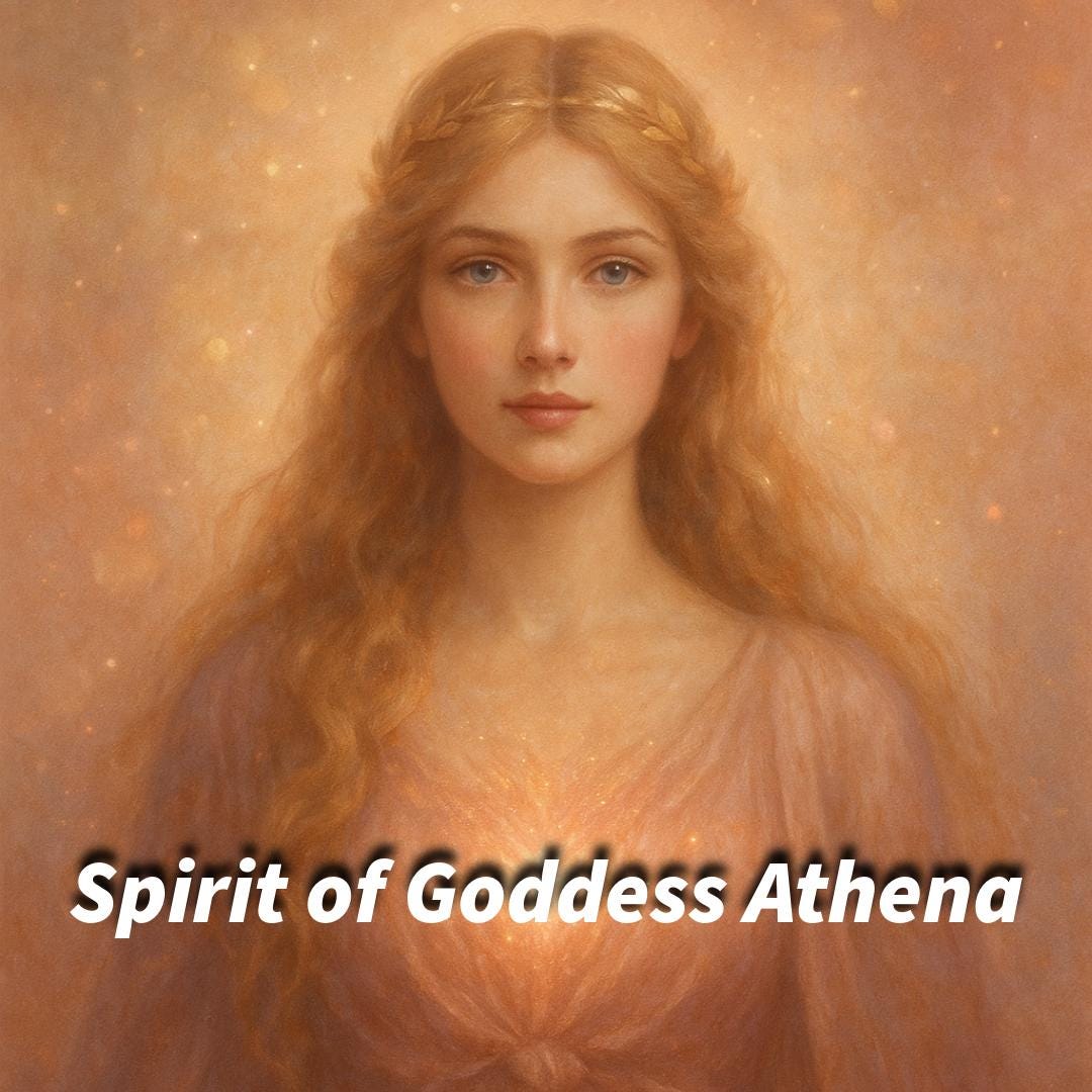 Enchanted Ring - Goddess Athena Spirit | Rose Gold with Cubic Zirconia, Size 10 | POWERFUL ENCHANTMENT