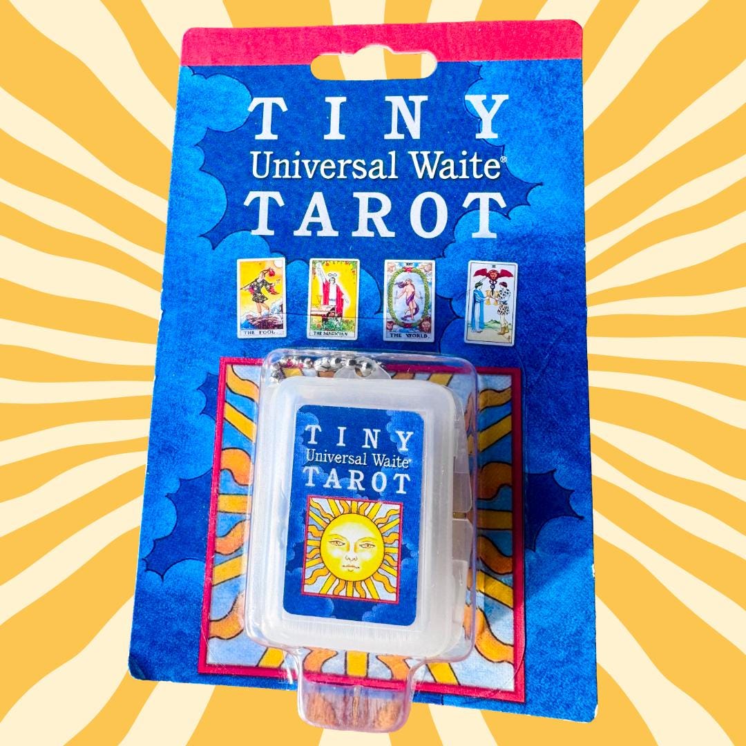 Miniature Universal Waite Tarot Deck Keychain - 78 Cards - Collectible U.S. Games Systems