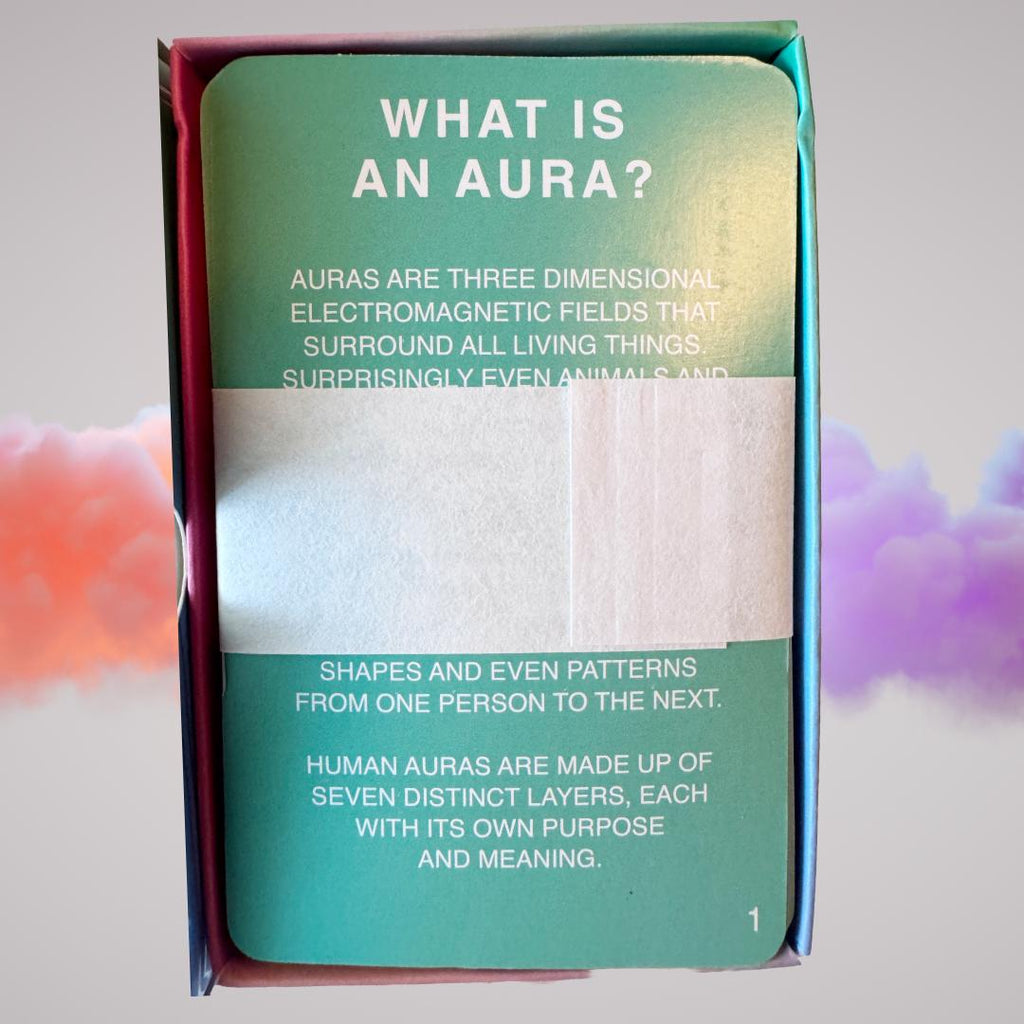 Aura Reading Cards – 100 Card Deck | Learn to See & Interpret Auras | Metta-Blessed™