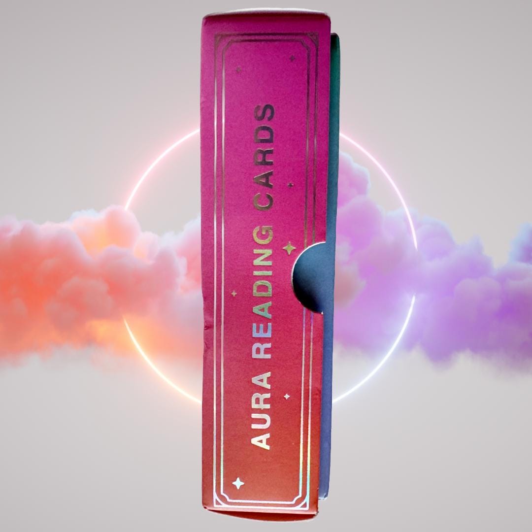 Aura Reading Cards – 100 Card Deck | Learn to See & Interpret Auras | Metta-Blessed™