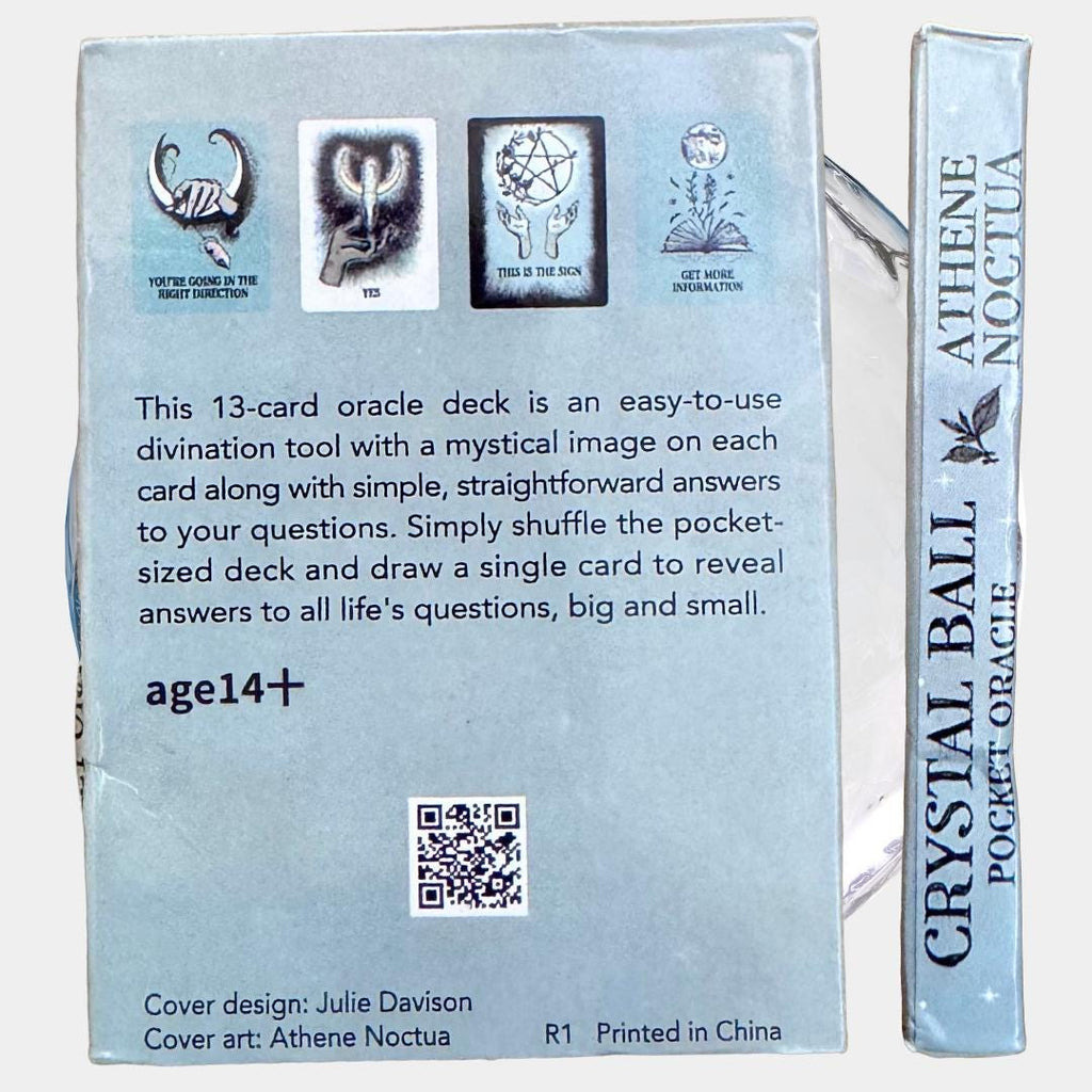 Crystal Ball Pocket Oracle: 13-Card Divination Deck & Guidebook