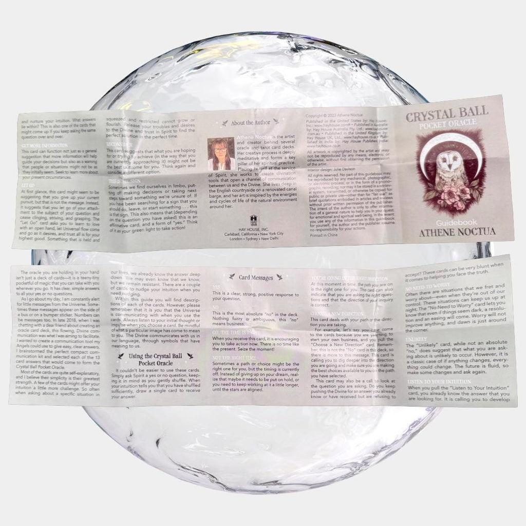 Crystal Ball Pocket Oracle: 13-Card Divination Deck & Guidebook