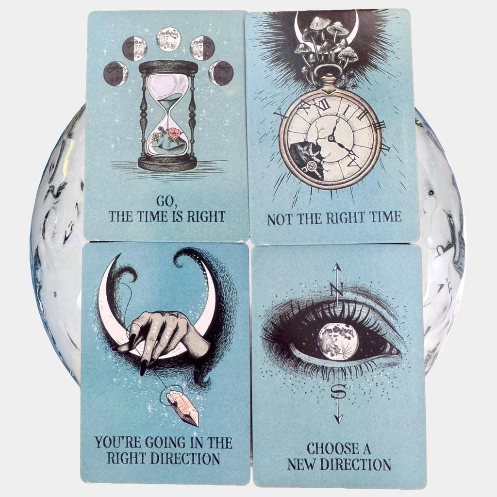Crystal Ball Pocket Oracle: 13-Card Divination Deck & Guidebook