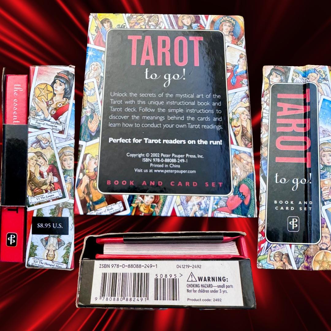 Mini Tarot to Go! (2002) Peter Pauper Press | Hanson-Roberts Tarot Deck & Guidebook Set – Collectible | Metta-Blessed™