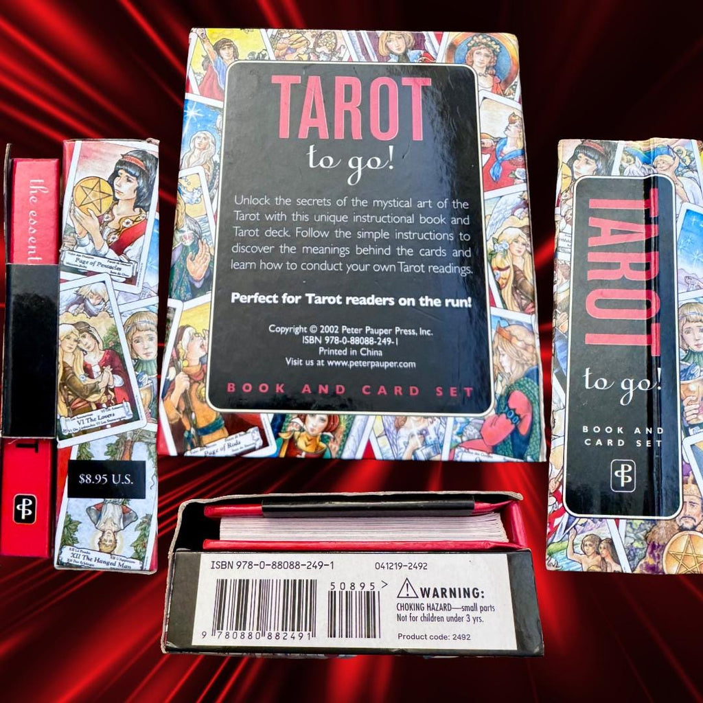 Mini Tarot to Go! (2002) Peter Pauper Press | Hanson-Roberts Tarot Deck & Guidebook Set – Collectible | Metta-Blessed™