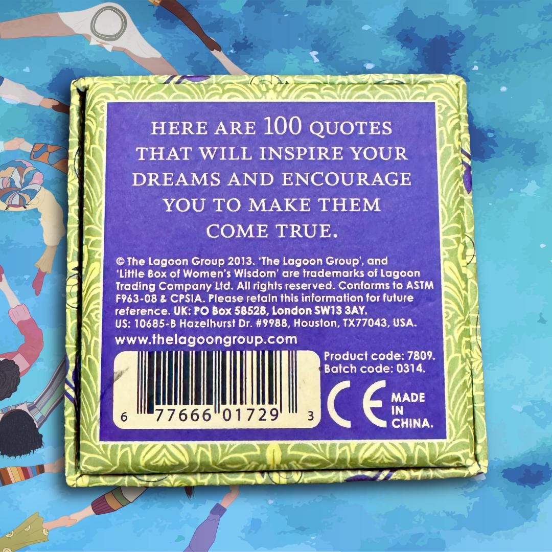 Little Box of Women’s Wisdom – 100 Inspirational Quotes by Iconic Women | Metta-Blessed™ | Spiritual Guidance