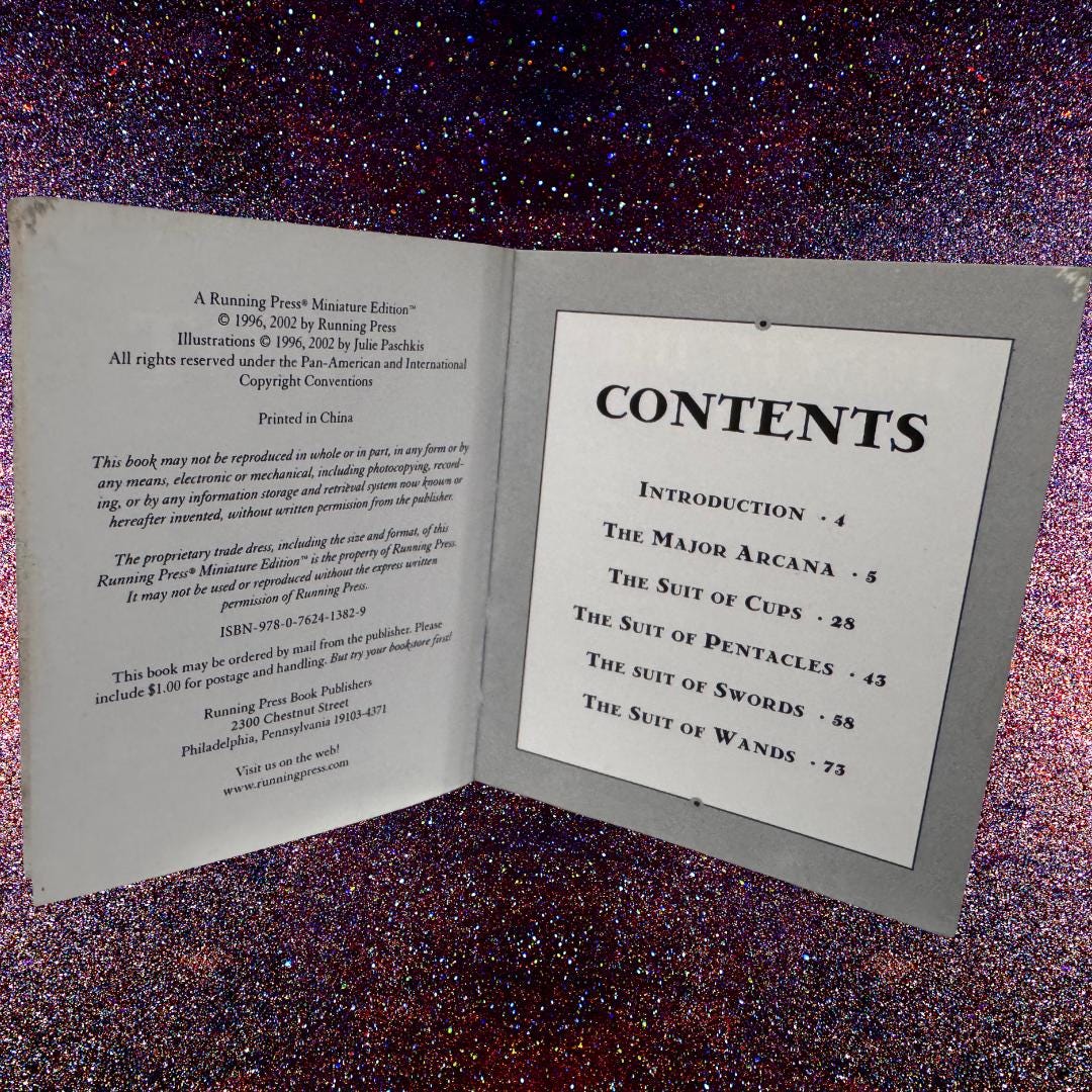 Mini Julie Paschkis Tarot: 78-Card Deck and Booklet (2002) | Metta-Blessed™