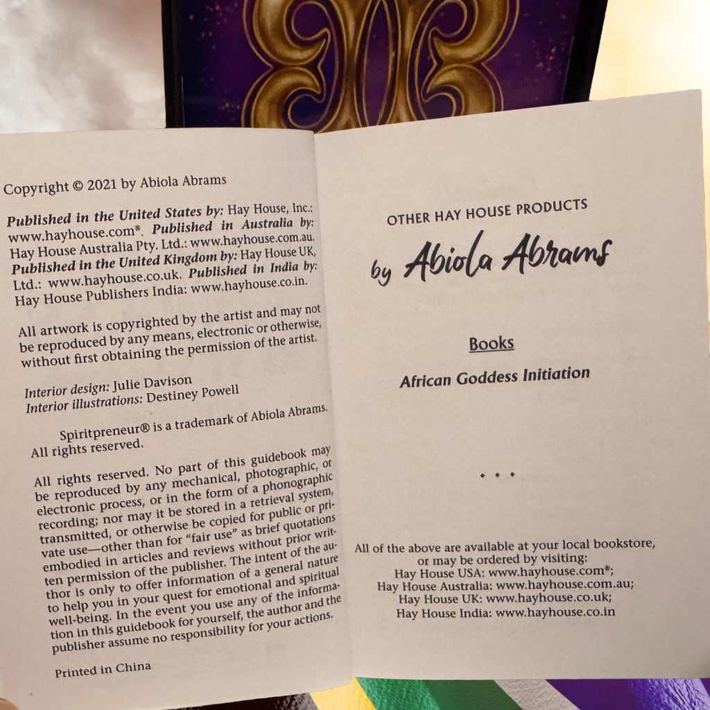 African Goddess Rising Oracle Cards | 44-Card Deck & Guidebook by Abiola Abrams | Metta-Blessed™