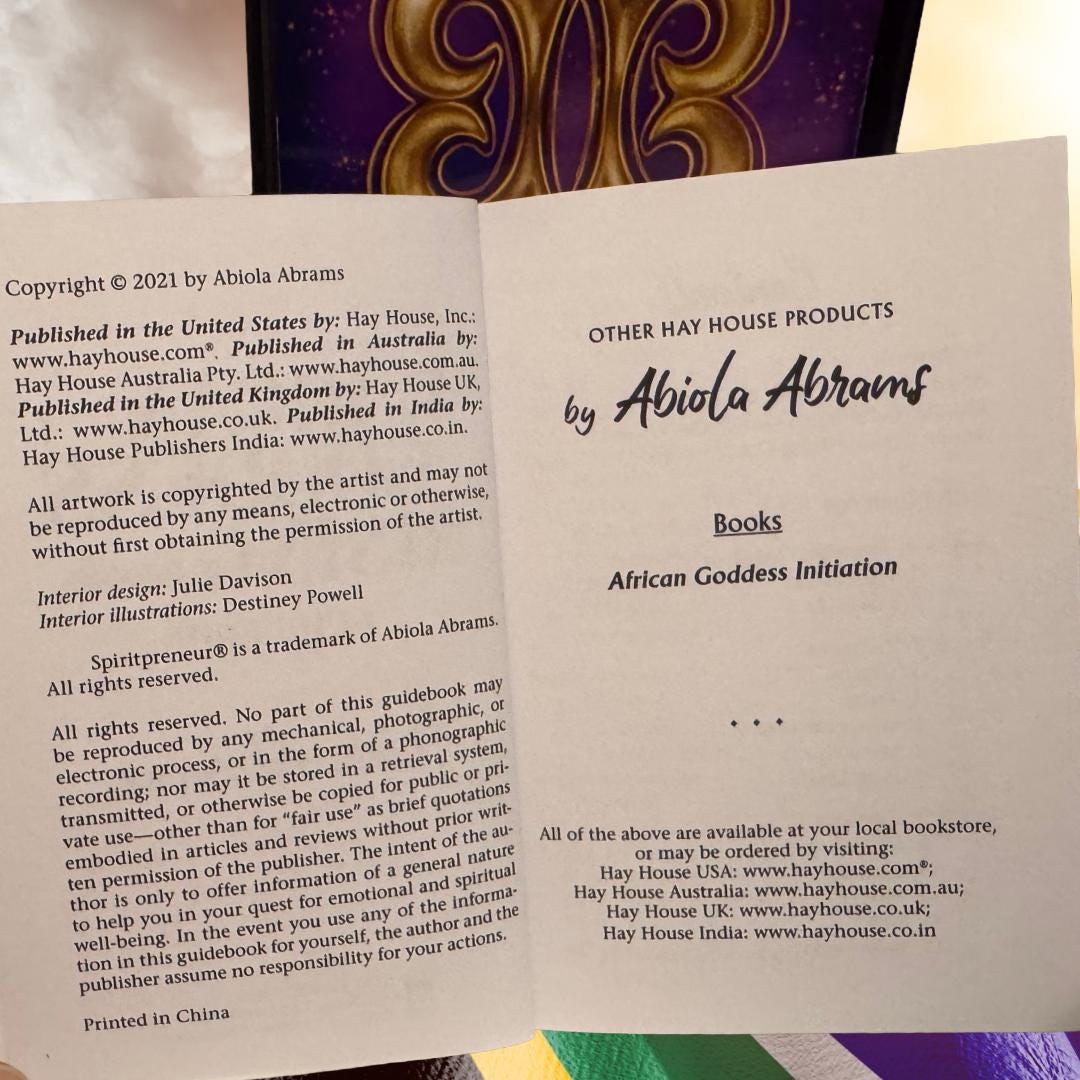 African Goddess Rising Oracle Cards | 44-Card Deck & Guidebook by Abiola Abrams | Metta-Blessed™