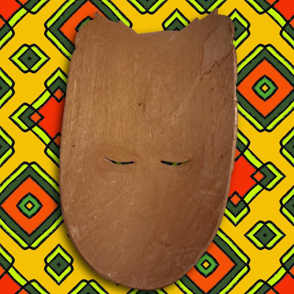 Enchanted Balinese Wooden Mask of Dewi Sri | POWERFUL PROTECTION | Metta-Blessed™