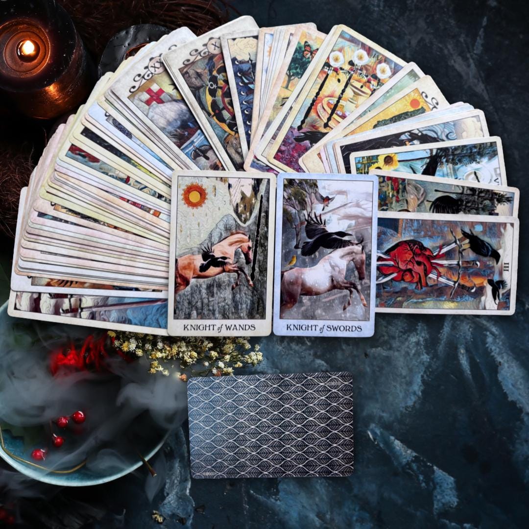 Crow Tarot Deck: MJ Cullinane, 78-Card Set, Metta-Blessed™