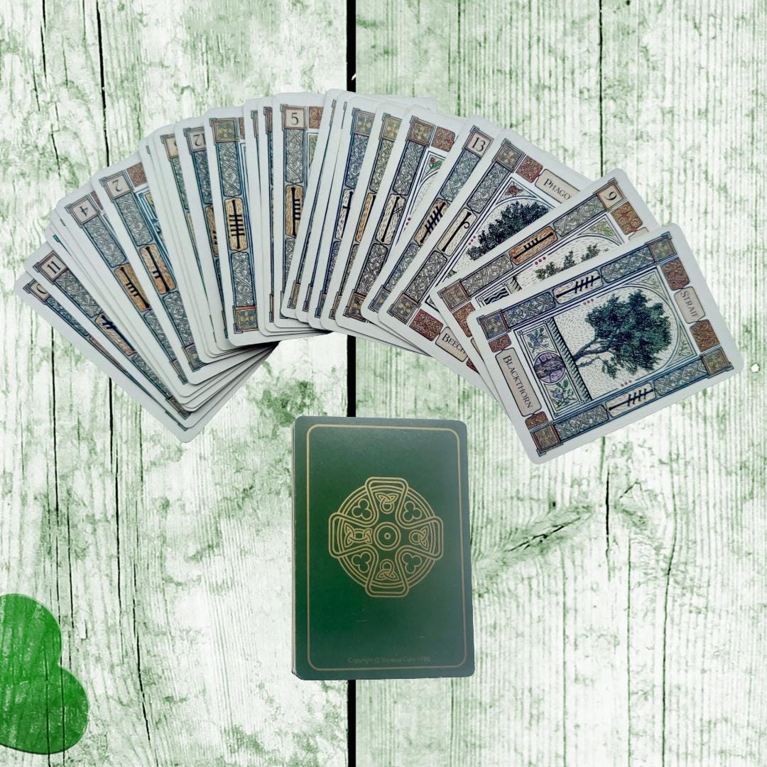 Celtic Tree Oracle – Practitioner’s Heirloom | 1988 Vanessa Card | One-of-a-Kind Divination Deck | Metta-Blessed™