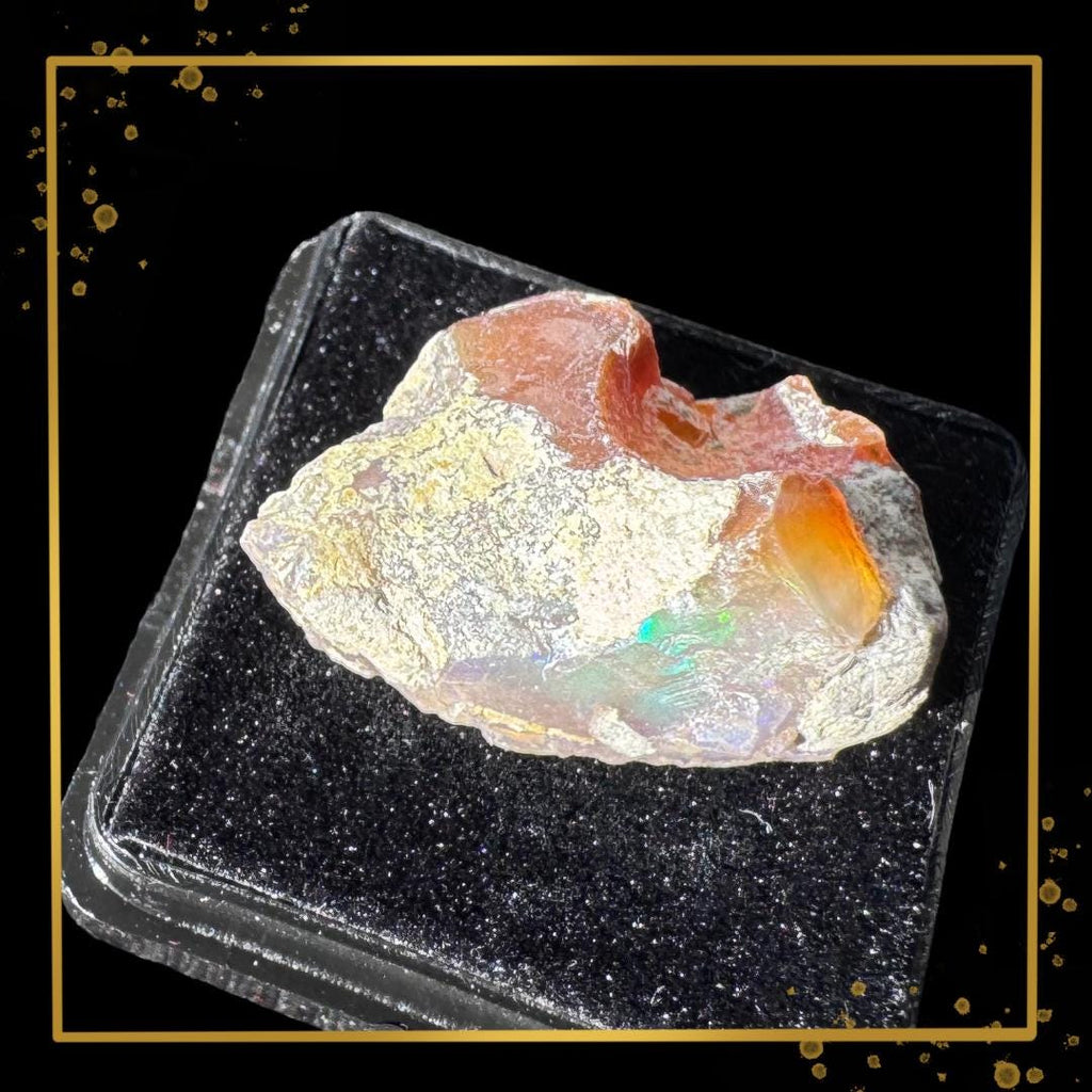 Ethiopian Welo Opal — Fire & Matrix | Ethical Specimen | Metta-Blessed™