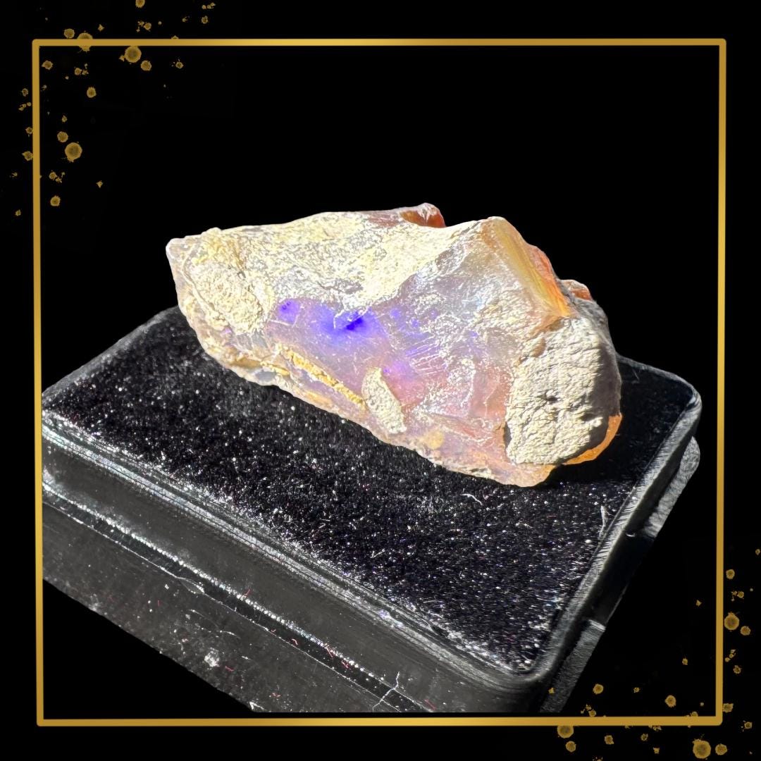 Ethiopian Welo Opal — Fire & Matrix | Ethical Specimen | Metta-Blessed™