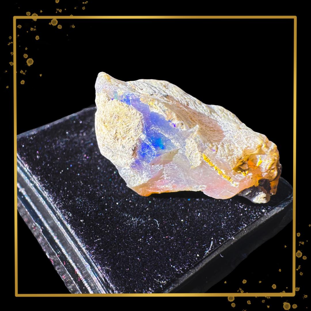 Ethiopian Welo Opal — Fire & Matrix | Ethical Specimen | Metta-Blessed™