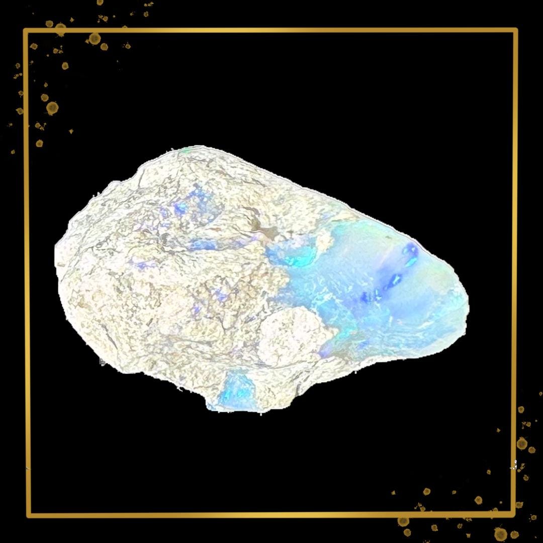 Ethiopian Welo Opal — Ocean-Flame Matrix | Ethical Specimen | Lightstone | Metta-Blessed™