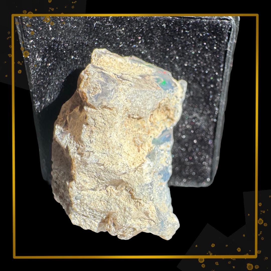 Ethiopian Welo Opal — Solar Prism Guardian | Ethical Specimen | Metta-Blessed™