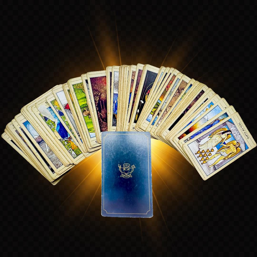 Hermetic Tarot Deck with Cloth: Golden Dawn, Practitioner's Legacy | Worked Deck | Metta-Blessed™