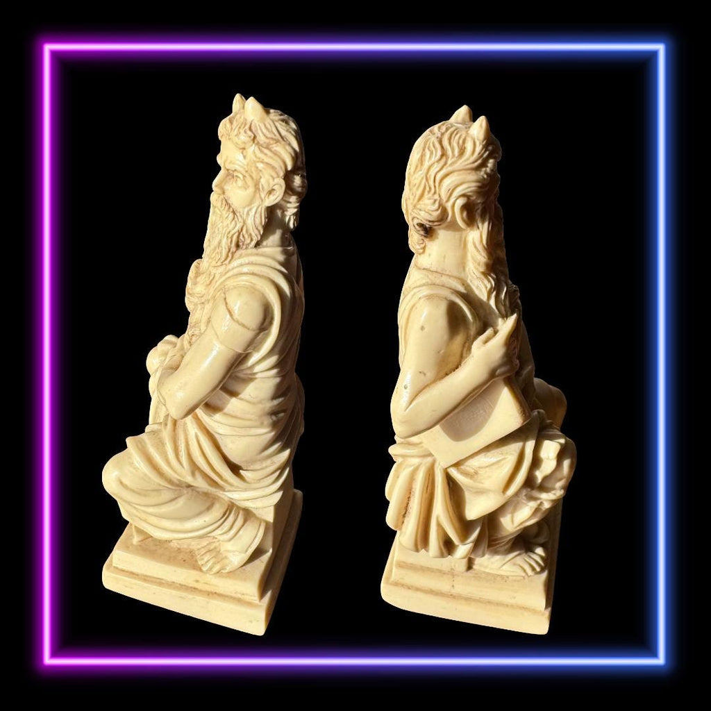 Archangel Metatron Enchanted - Michelangelo's Moses Statue: Ruggeri Italian Replica | Made in Italy | Metta-Blessed™