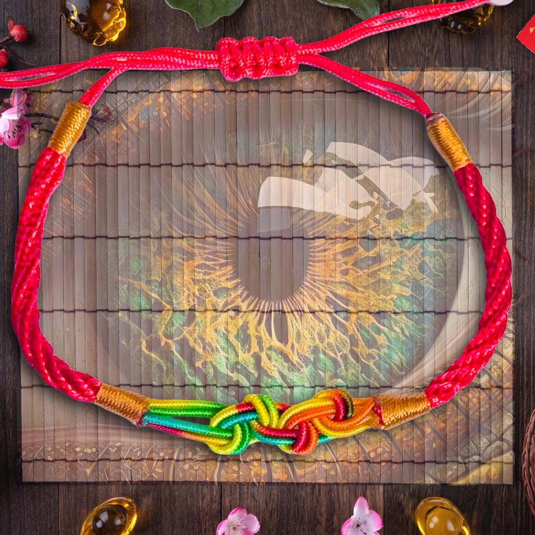 Dragons Eye Lucky Knot Bracelet - Metta-Blessed Energy Amulet