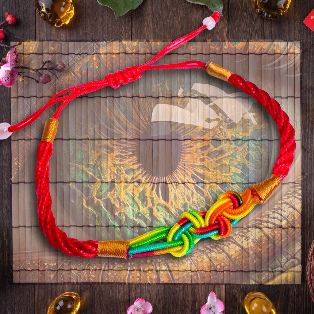 Dragons Eye Lucky Knot Bracelet - Metta-Blessed Energy Amulet