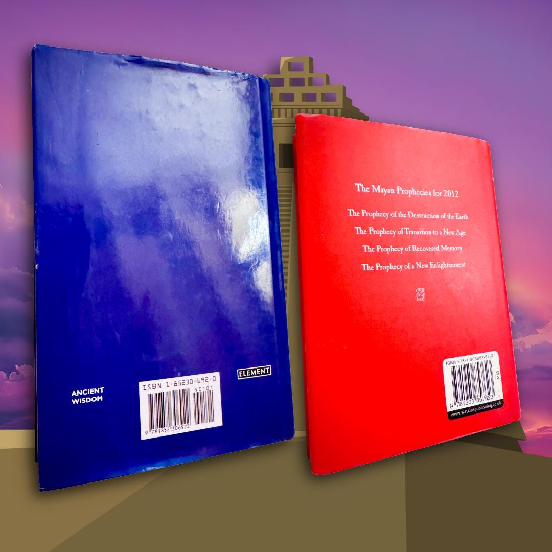Mayan Prophecies First Edition Hardback Books: Sacred Text Pair (1996) (2008) | Consciousness Shift | Metta-Blessed™
