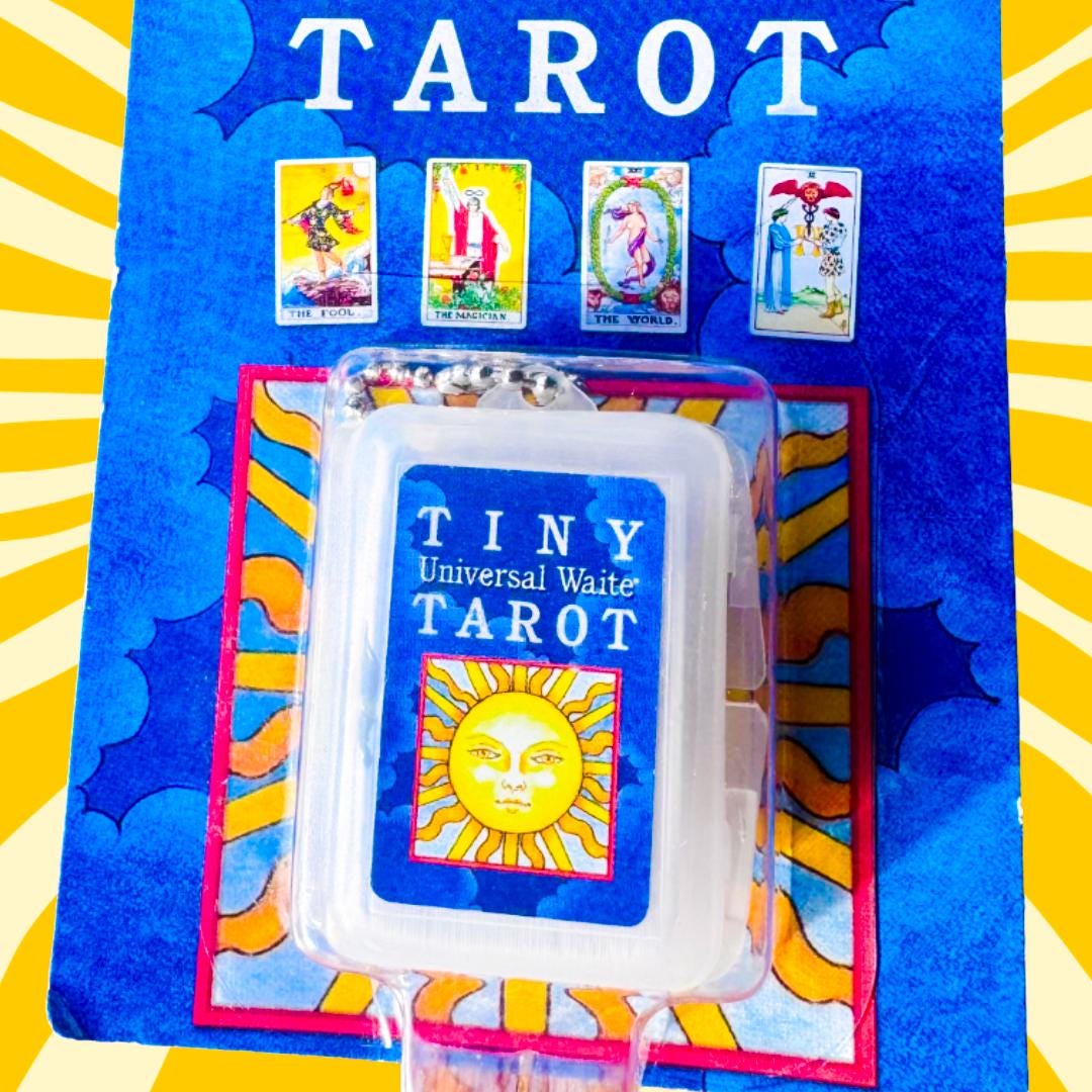 Miniature Universal Waite Tarot Deck Keychain - 78 Cards - Collectible U.S. Games Systems