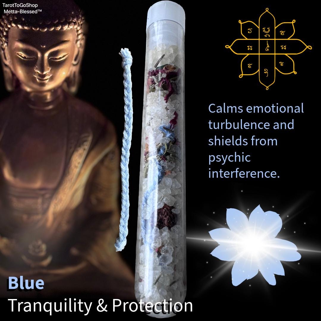 Metta Blessing Vial Set: Sacred Protection Amulets