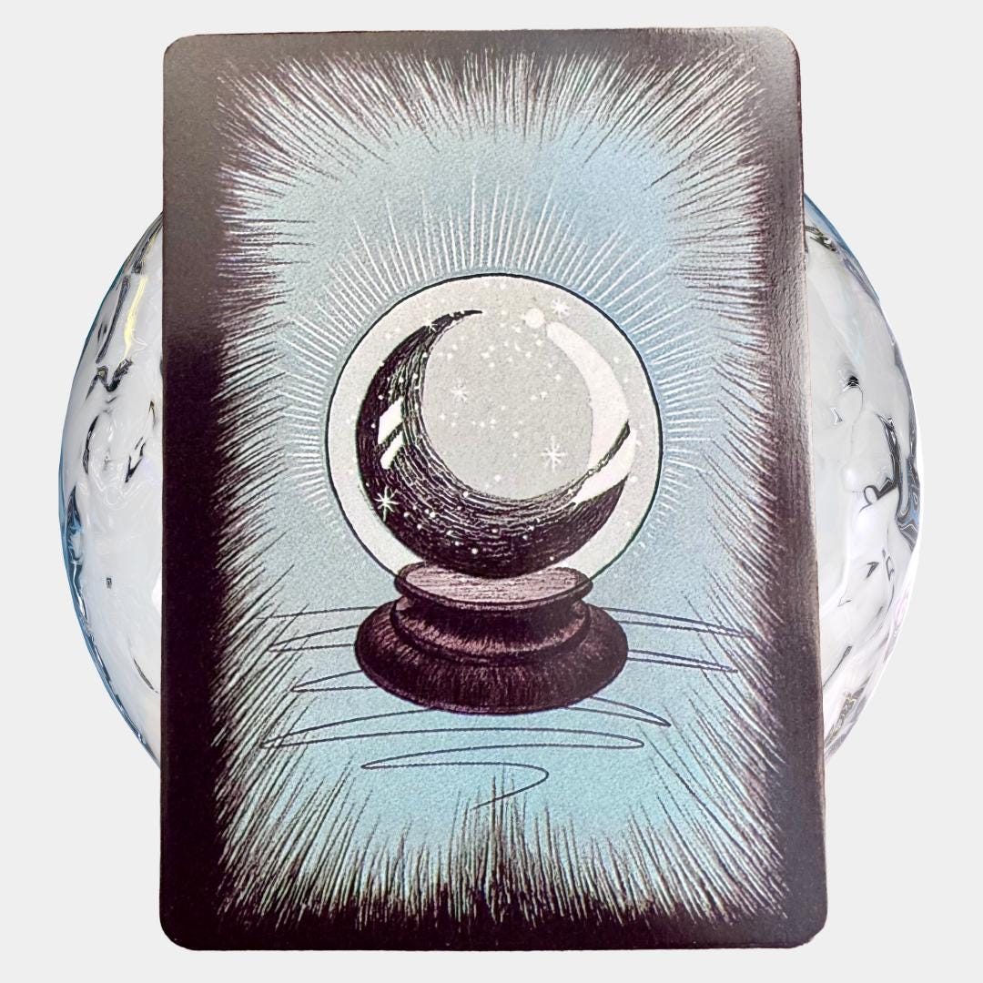 Crystal Ball Pocket Oracle: 13-Card Divination Deck & Guidebook