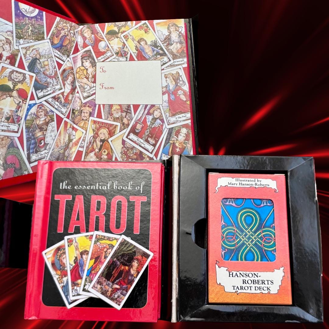 Mini Tarot to Go! (2002) Peter Pauper Press | Hanson-Roberts Tarot Deck & Guidebook Set – Collectible | Metta-Blessed™