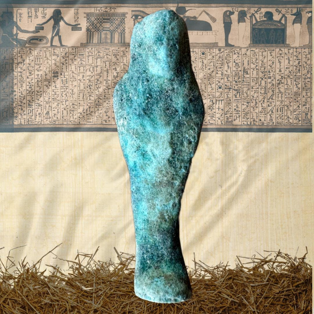 Ancient Egyptian Faience Ushabti Figures: c. 664-332 BCE | Metta-Blessed | Sacred Collection