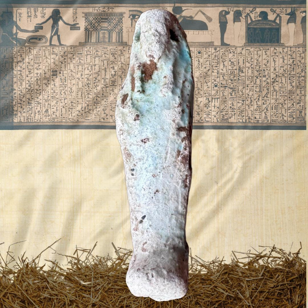 Ancient Egyptian Faience Ushabti Figures: c. 664-332 BCE | Metta-Blessed | Sacred Collection