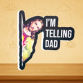 I’m Telling Dad – Funny Jesus Sticker | Religious Meme Vinyl Décor | Religious Humor Gift