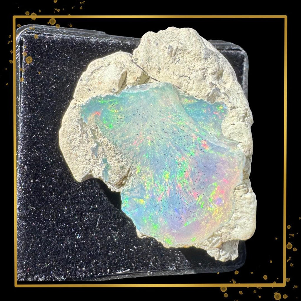 Ethiopian Welo Opal in Natural Matrix | Radiant Fire & Colour Play | Ethical Specimen | Metta-Blessed™