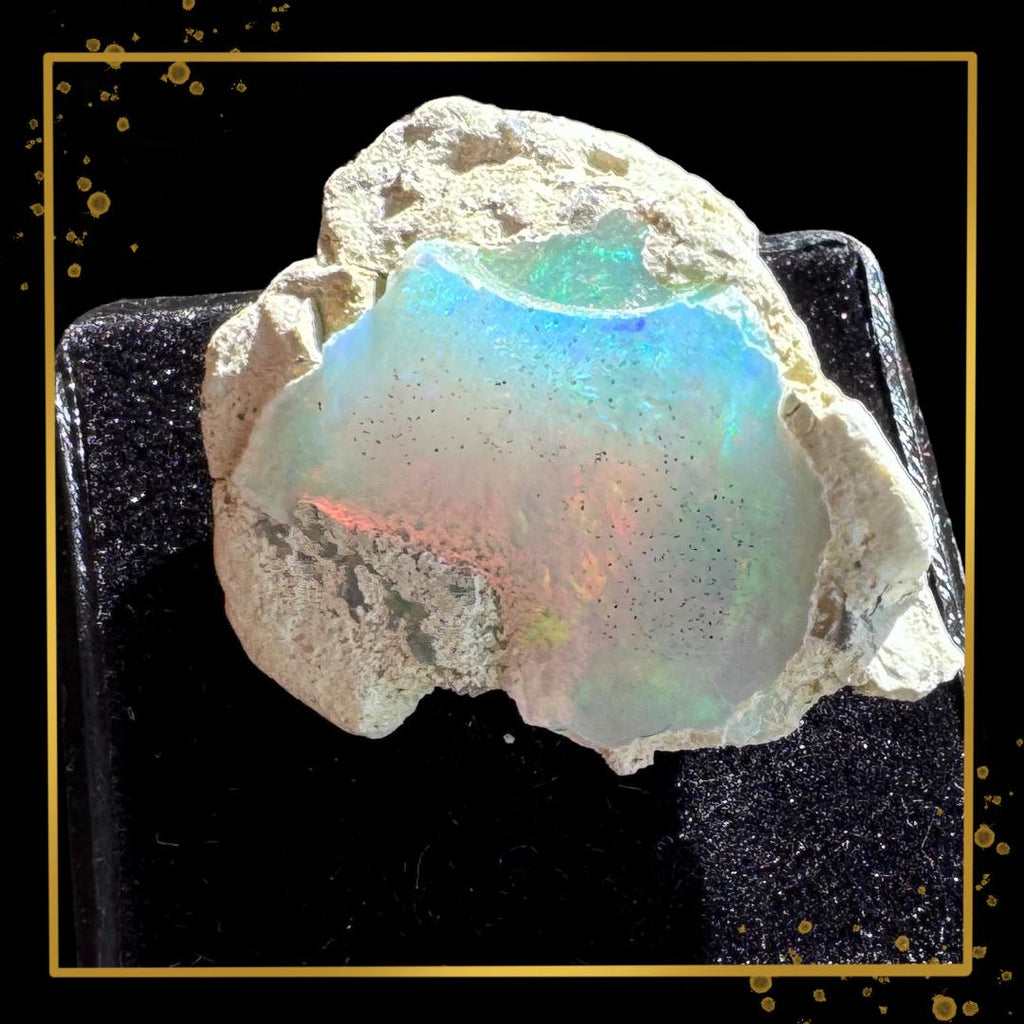 Ethiopian Welo Opal in Natural Matrix | Radiant Fire & Colour Play | Ethical Specimen | Metta-Blessed™