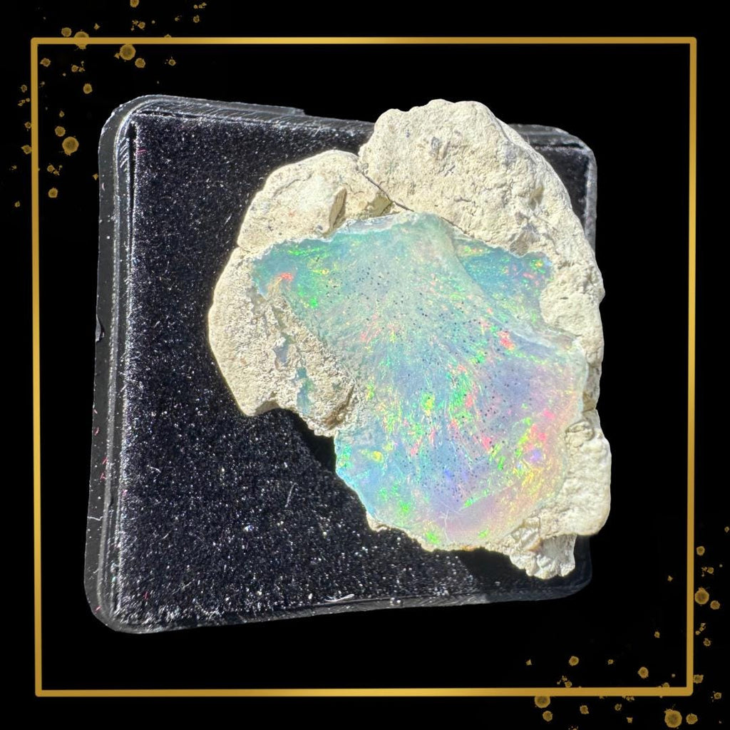Ethiopian Welo Opal in Natural Matrix | Radiant Fire & Colour Play | Ethical Specimen | Metta-Blessed™
