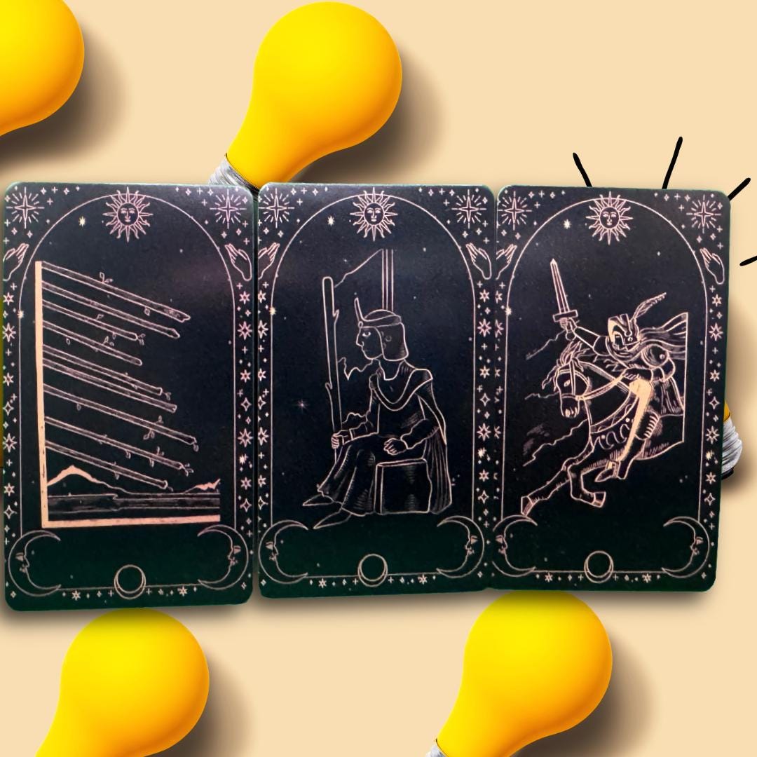 Beginner's Tarot | 78-card Tarot Learning Deck | Image and Meaning per card | Metta-Blessed™