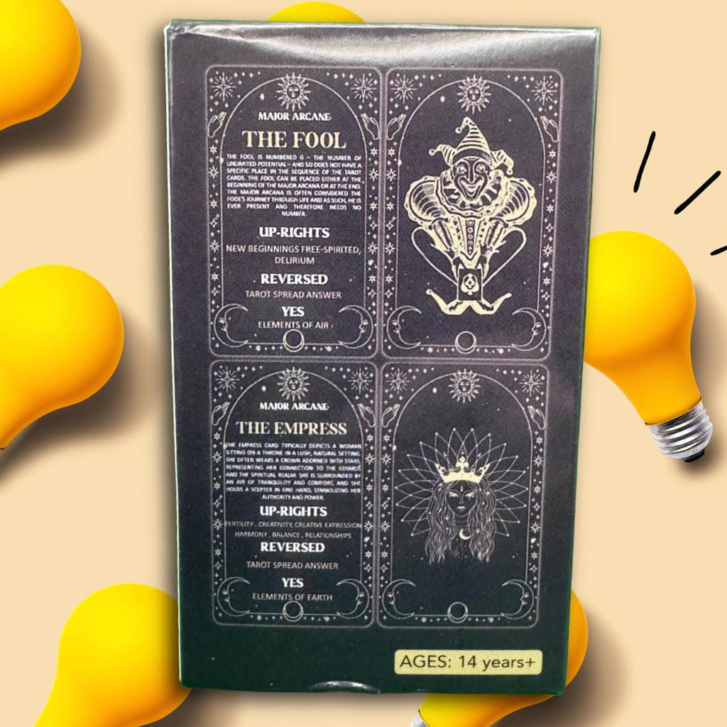 Beginner's Tarot | 78-card Tarot Learning Deck | Image and Meaning per card | Metta-Blessed™