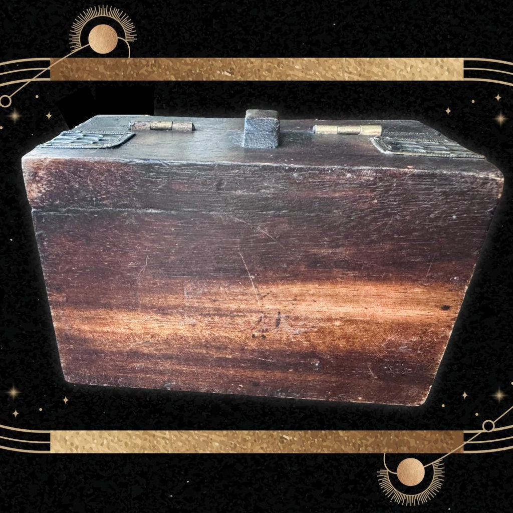 Charging & Protection Box - Vintage Reclaimed Wood | Strong Energy Link - Spirit Vessel | Metta-Blessed™