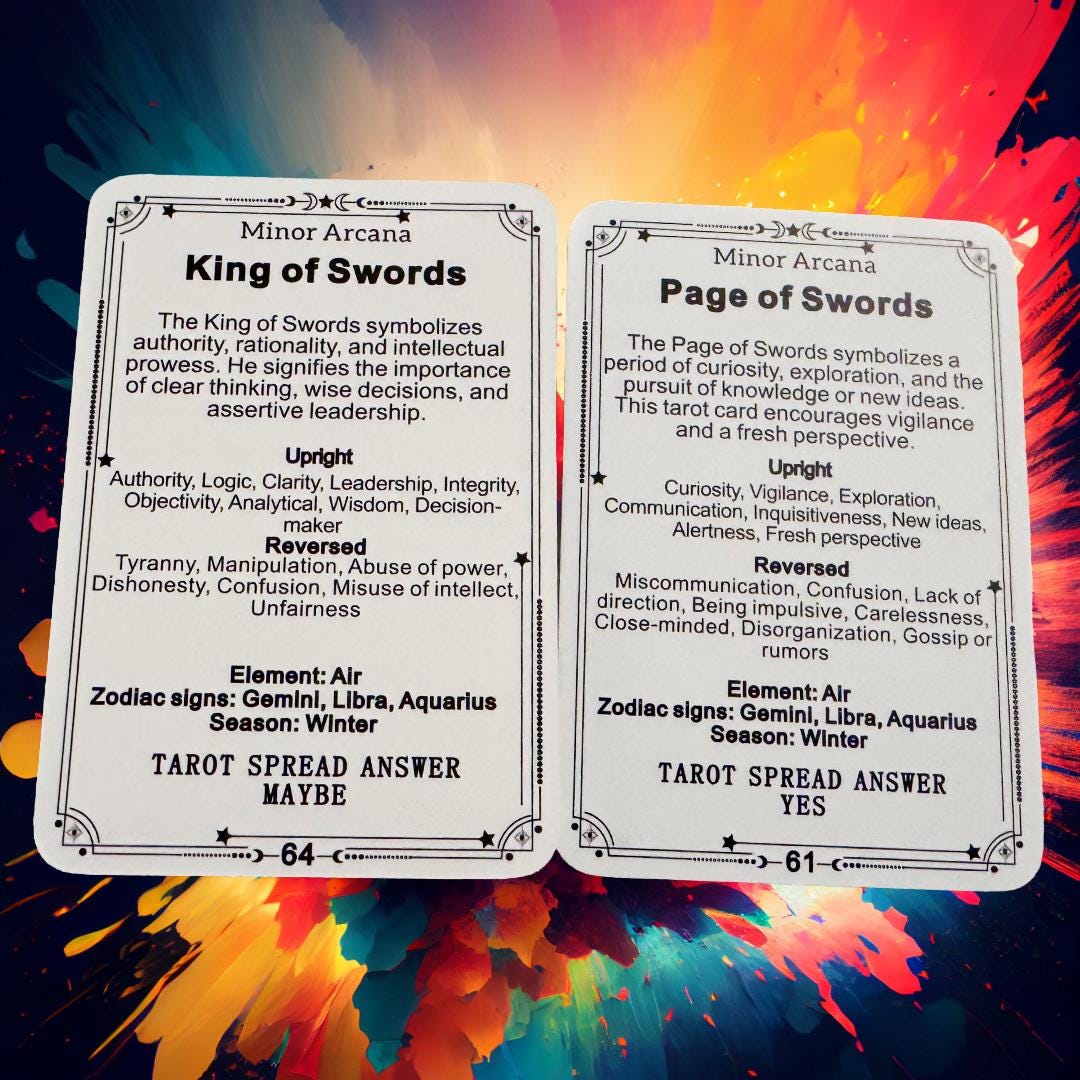 Beginner's Tarot | Double-Sided Tarot Learning Deck | Metta-Blessed™