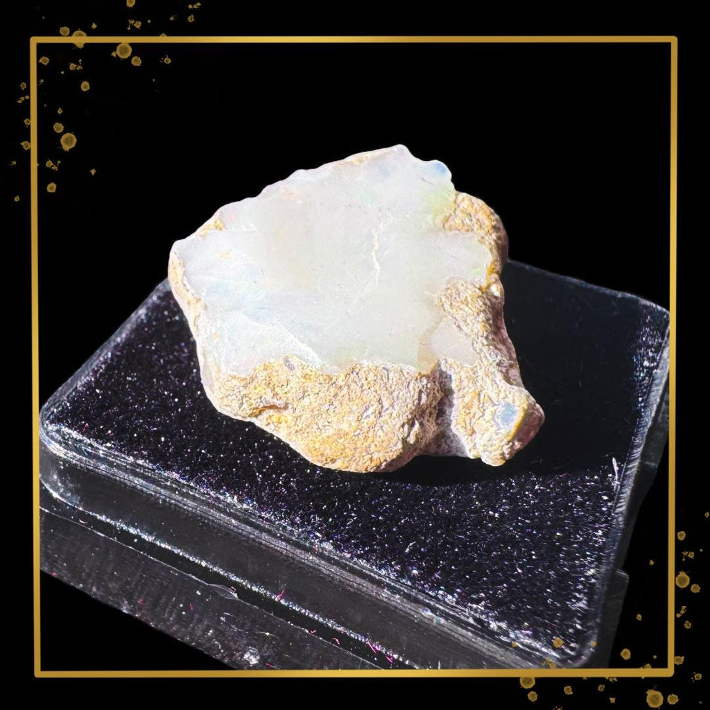 Ethiopian Welo Opal — Luminous Elemental Mirror | Ethical Specimen | Metta-Blessed™