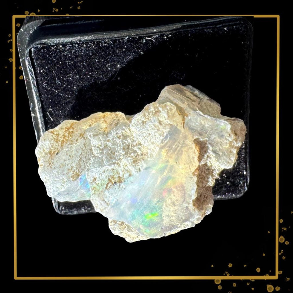Ethiopian Welo Opal — Solar Prism Guardian | Ethical Specimen | Metta-Blessed™