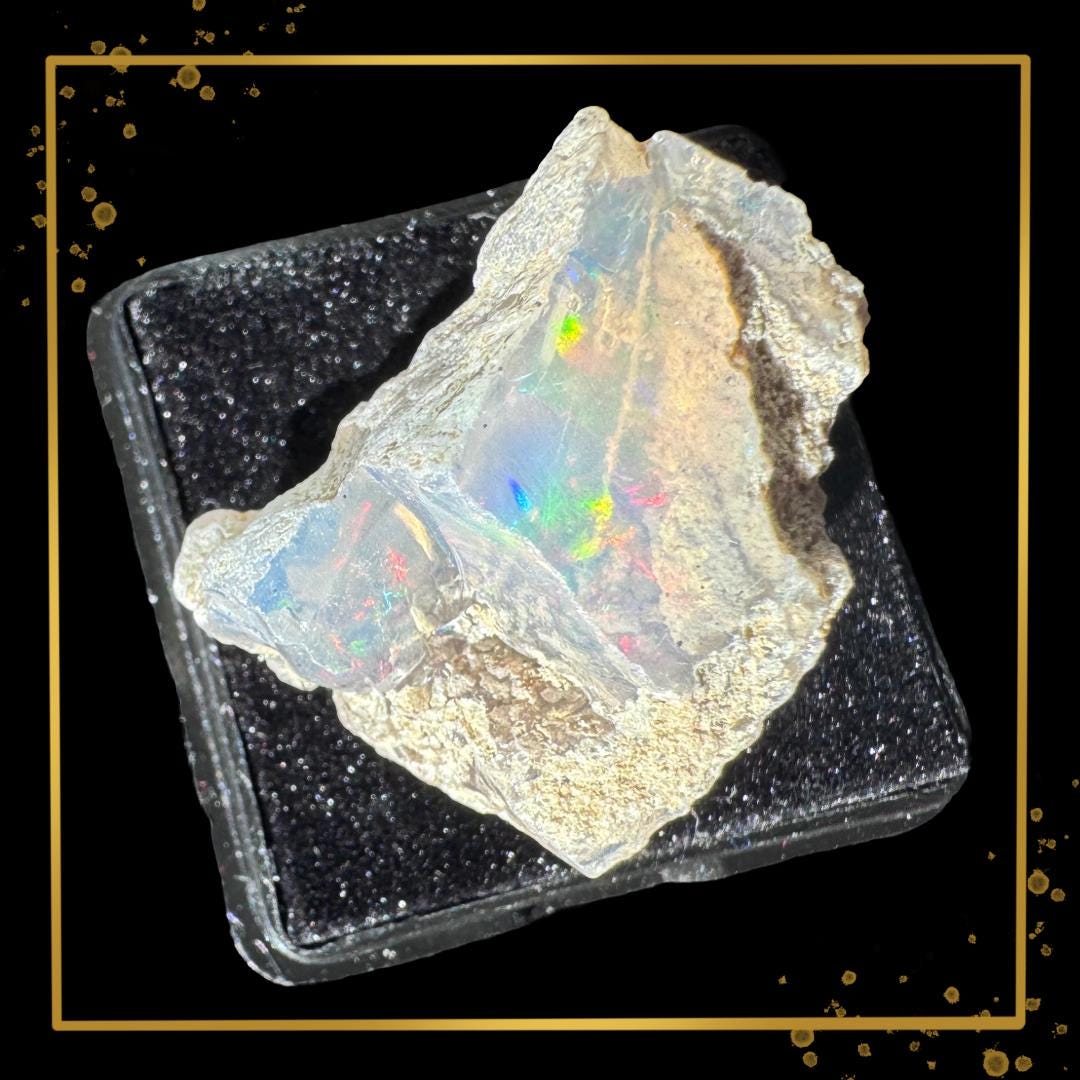 Ethiopian Welo Opal — Solar Prism Guardian | Ethical Specimen | Metta-Blessed™