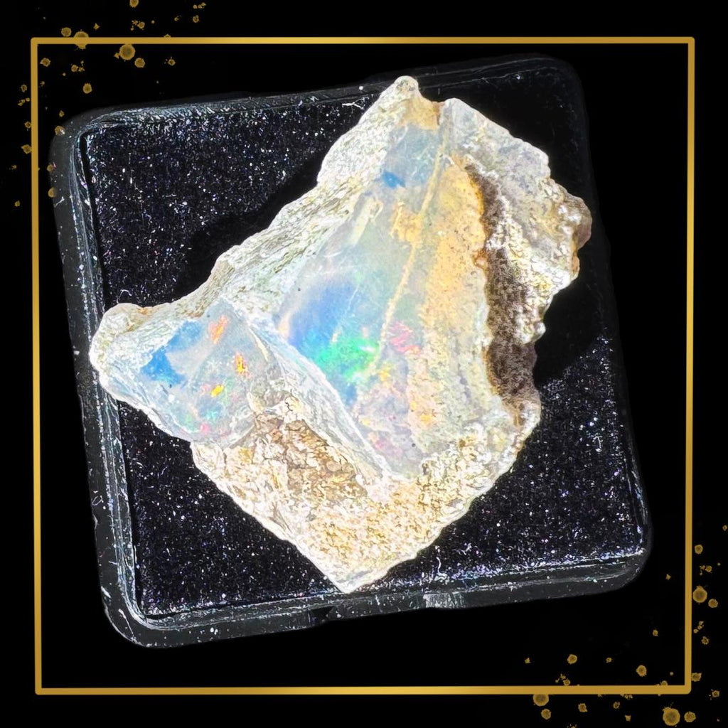 Ethiopian Welo Opal — Solar Prism Guardian | Ethical Specimen | Metta-Blessed™